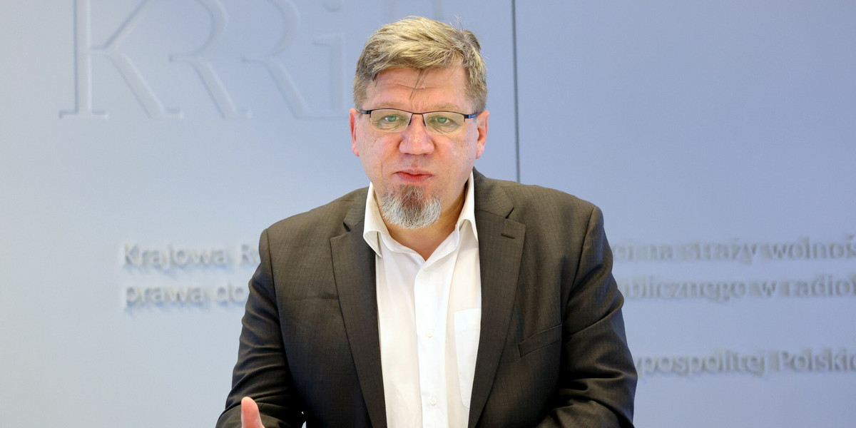 Przewodniczący Krajowej Rady Radiofonii i Telewizji Witold Kołodziejski.