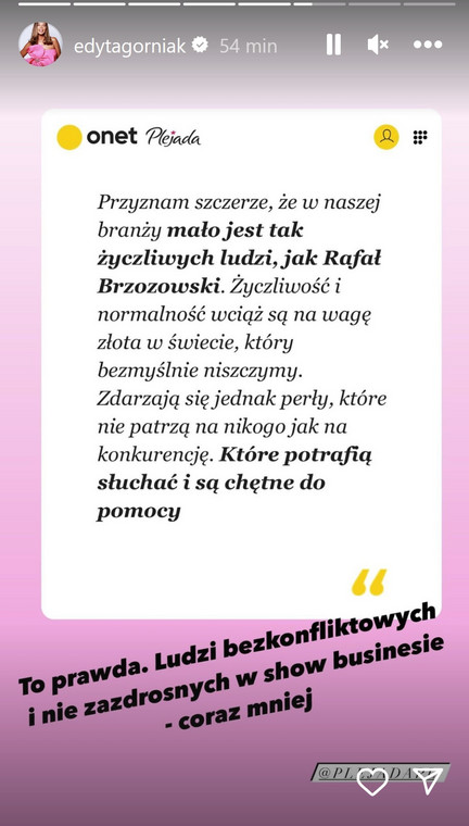 Edyta Górniak na Instagramie