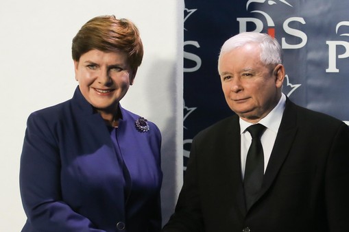 Beata Szydło Jarosław Kaczyński PiS Prawo i Sprawiedliwość polityka rząd PiS