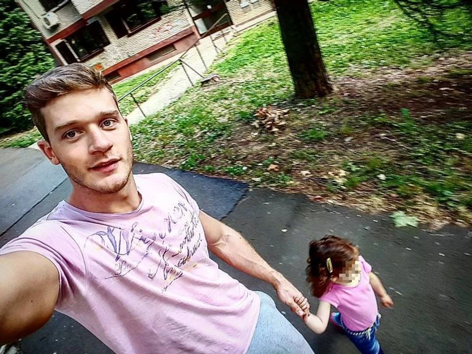 Aleksandar Radojičić sa ćerkom