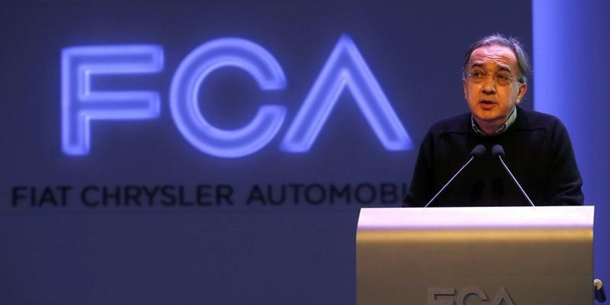 Fiat Chrysler Chief Executive Sergio Marchionne.