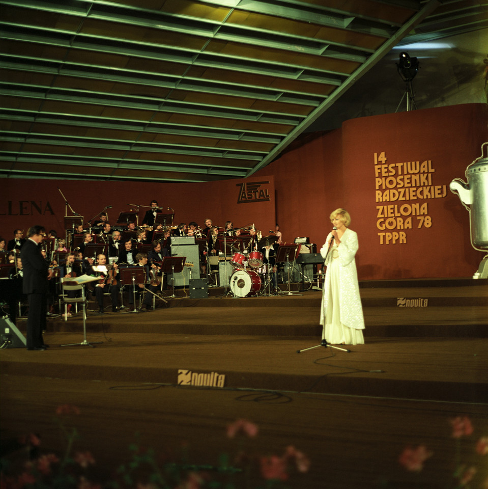 Krystyna Loska na Festiwalu Piosenki Radzieckiej w 1978 r.