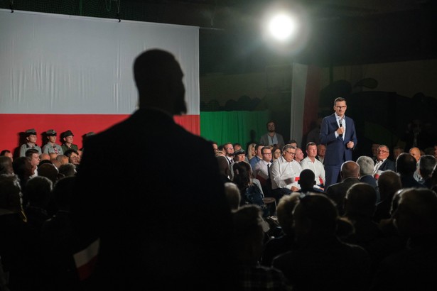 Mateusz Morawiecki na spotkaniu z sympatykami w miejscowości Brańsk