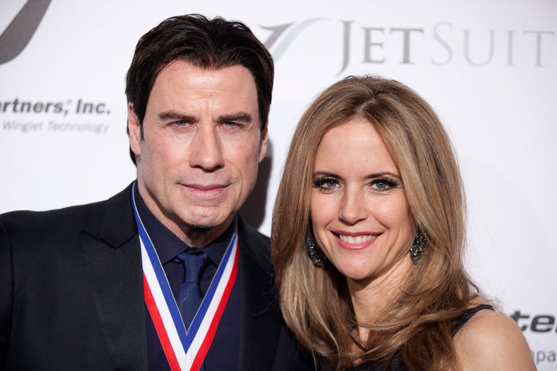 John Travolta z żoną Kelly Preston