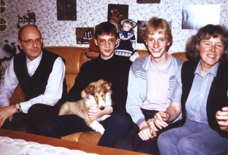 Mathias Rust mit seinen Eltern und seinem Bruder