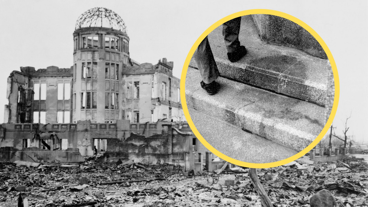 Na Hiroszimę i Nagasaki spadły bomby. Wybuch stworzył "ludzkie cienie śmierci"