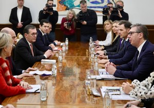 Aleksandar Vučić i Žan-Noel Baroo