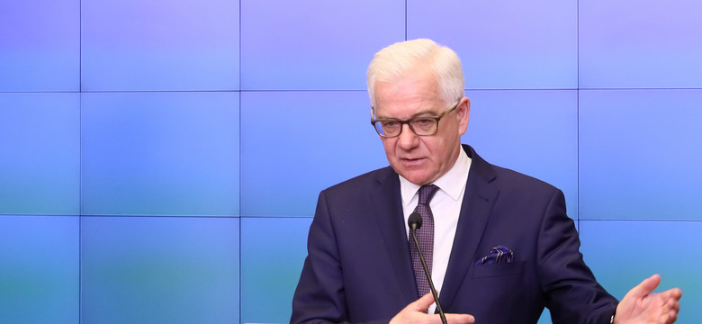 Szef MSZ: cieszę się z optymizmu szefa KE dot. rozmów z Polską
