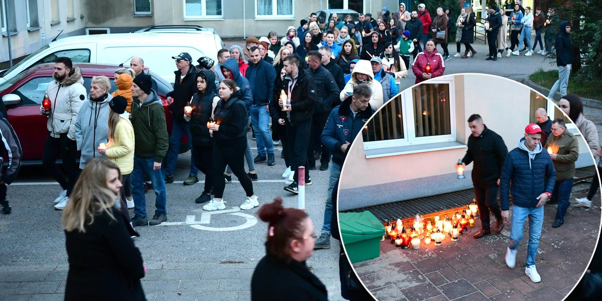 Protest przed szpitalem w Sokółce.