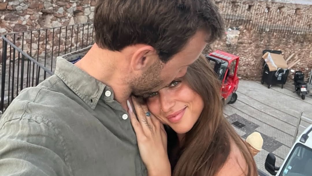 Marek Fašiang so svojou partnerkou Renátou