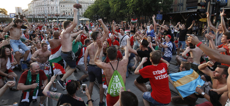 Euro 2016: szaleństwo w Budapeszcie po meczu z Portugalią