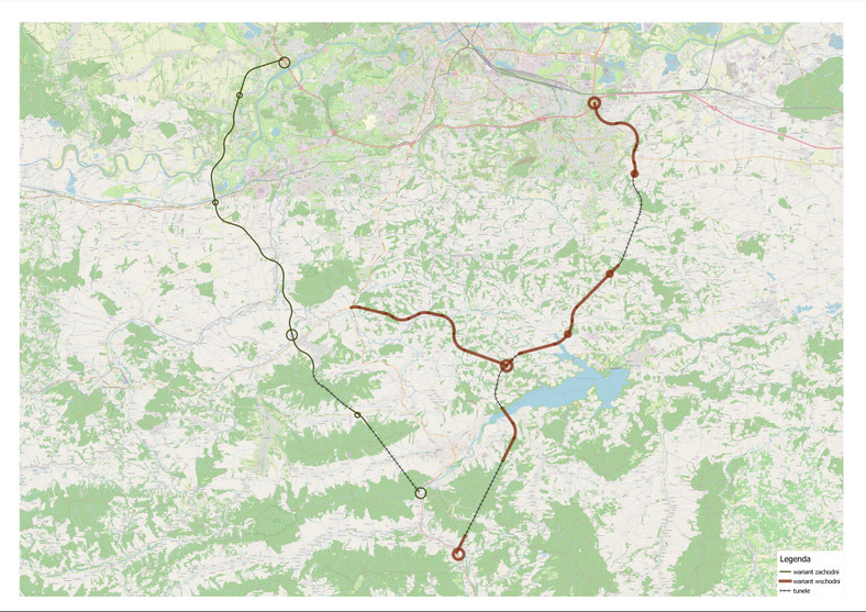 Kraków zaprezentował dwa warianty przebiegu trasy S7