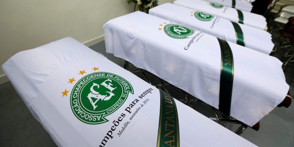 Chapecoense ukarane po katastrofie lotniczej. Zapłacą ponad 100 tys