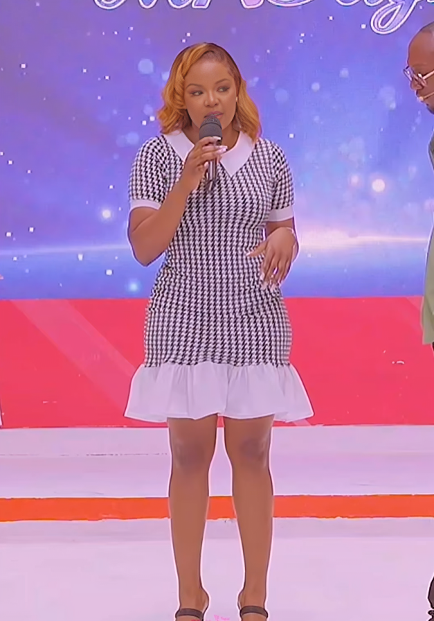 A screenshot image of Dr Ofweneke's wife Maryanne Baraza on 'Hello Mr Right'