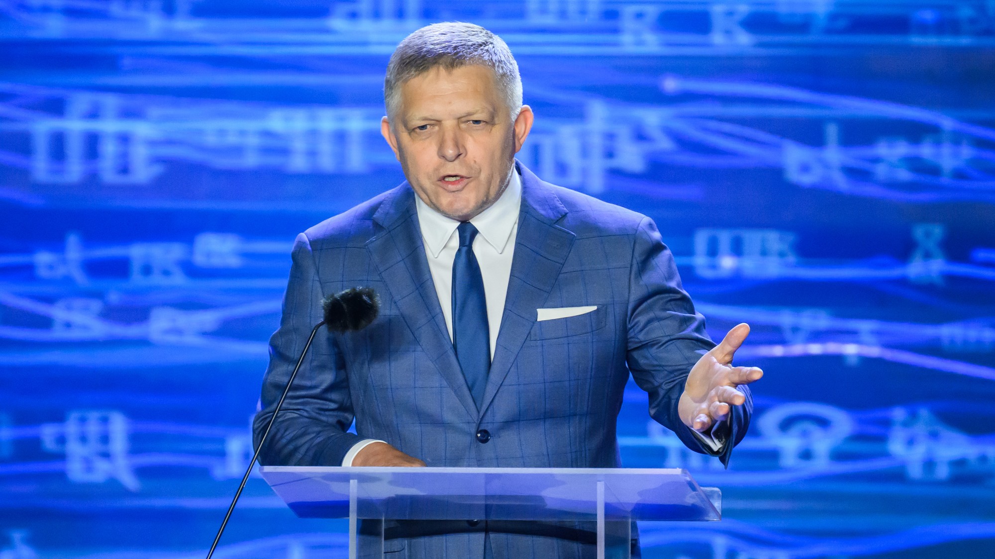 Robert Fico (Smer-SD) počas galavečera v rámci osláv sviatku Cyrila a Metoda na Devíne v Bratislave 5. júla 2025.