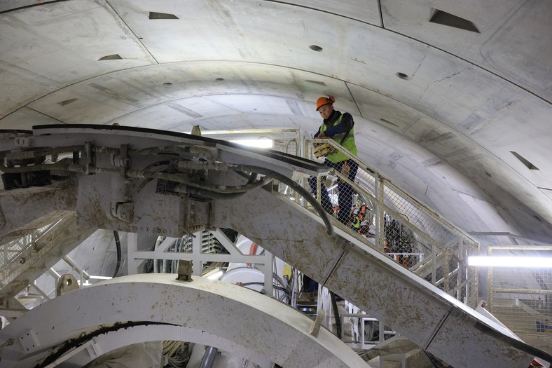 Teren budowy tunelu linii średnicowej