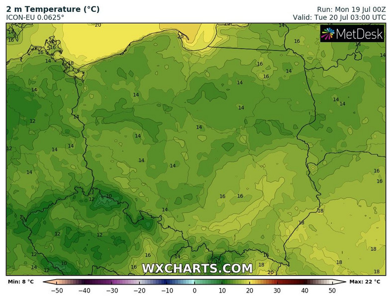 Wtorkowy poranek zapowiada się rześko