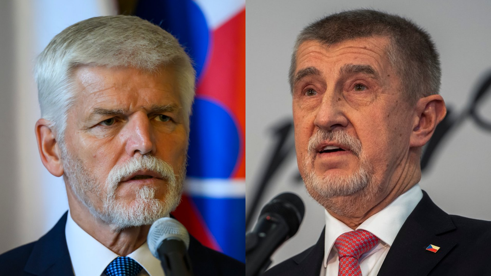 Český prezident Petr Pavel a premiér Andrej Babiš.