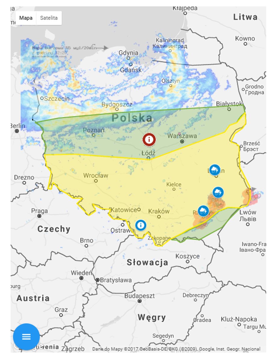 Gdzie Jest Burza Radar Burzowy On Line Prognoza Online Na żywo 1324