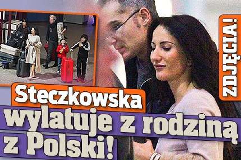 Steczkowska wylatuje z rodziną z Polski! ZDJĘCIA