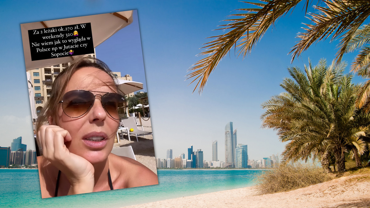 Dubaj. Ceny za plażowanie zwalają z nóg. Agnieszka Włodarczyk słono zapłaciła