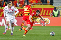 T-Mobile Ekstraklasa: Jagiellonia Białystok-Wisła Kraków 2:2