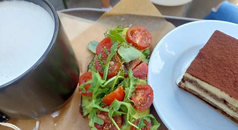 I got a meal from the Starbucks Reserve Roastery in Chicago.Grace Dean/Business Insider