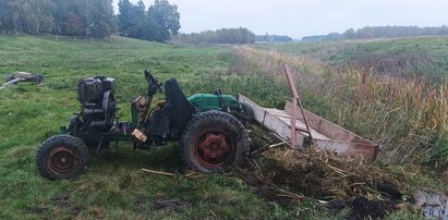 Tragedia w Lubelskiem. Zmarł 64-latek przygnieciony w rzece przez ciągnik