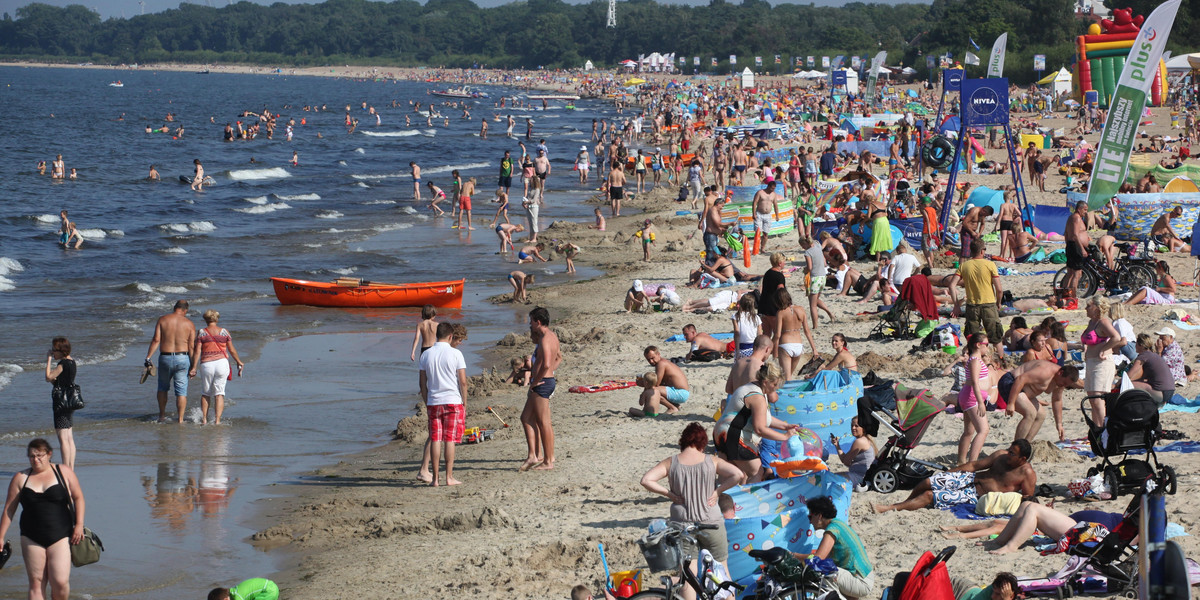 plaża w Brzeźnie