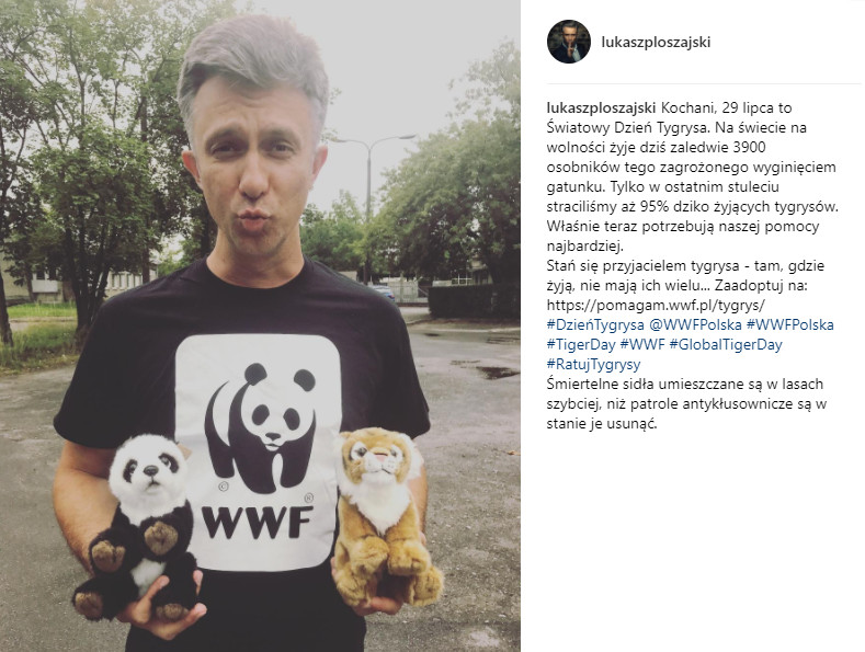 Łukasz Płoszajski na Instagramie