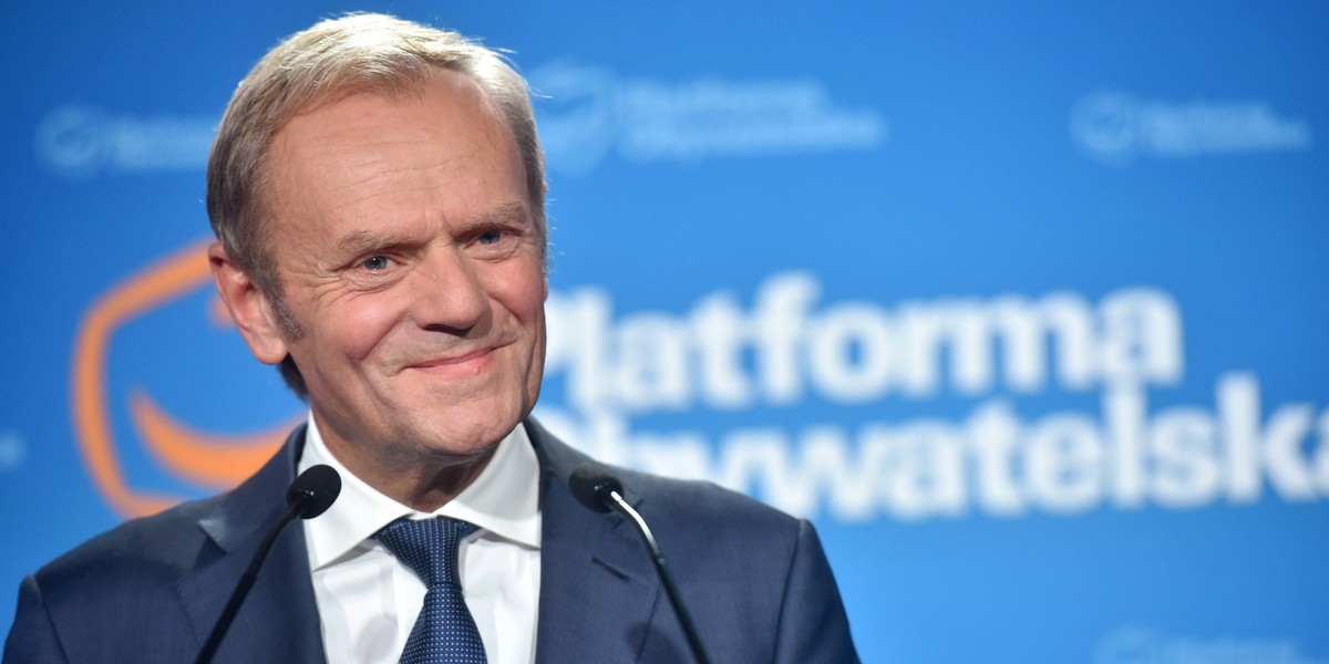 Donald Tusk został na początku lipca liderem Platformy Obywatelskiej. 