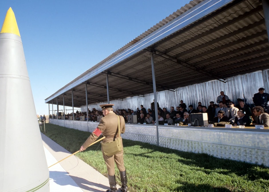 Demonstracija hemijske municije u Šihanjiju 1. oktobra 1987.