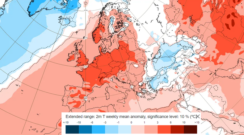W trzeciej dekadzie stycznia ciepło może zdominować Europę, w tym Polskę
