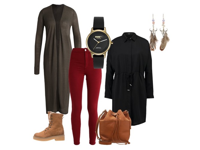 STYLIZACJE z kardiganem