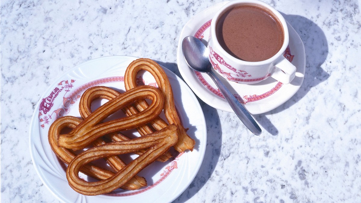 Gorąca czekolada i churros