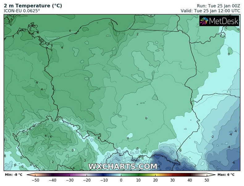 Niemal wszędzie pojawi się odwilż