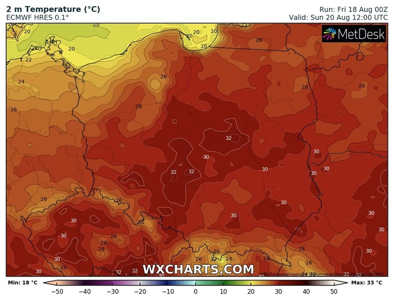 Weekend niemal w całej Polsce będzie upalny