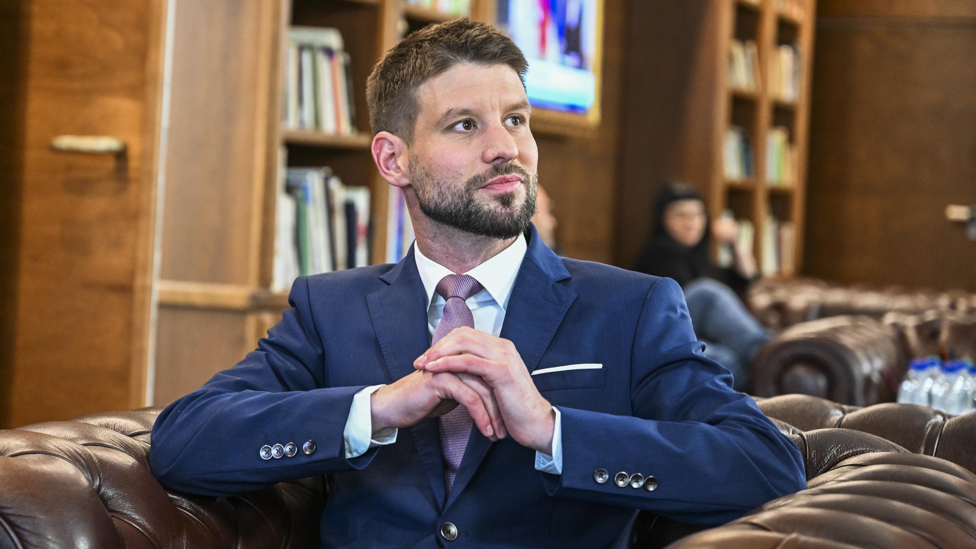 Predseda Progresívneho Slovenska (PS) Michal Šimečka.