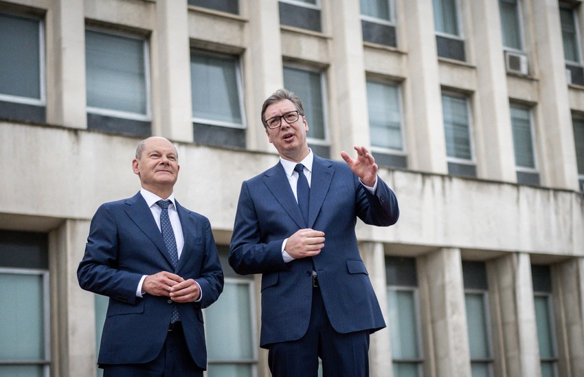Olaf Šolc i Aleksandar Vučić beograd poseta