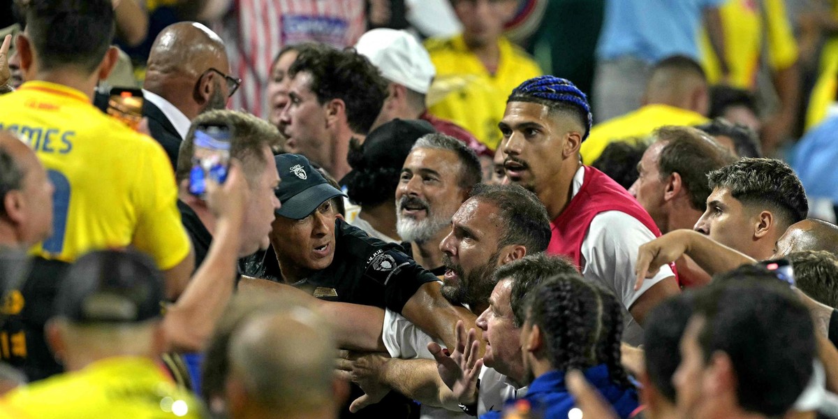 Skandaliczne sceny po półfinale Copa America. 