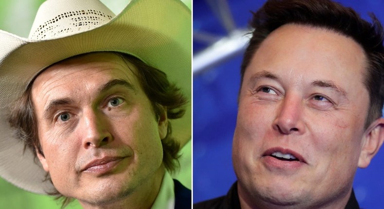 Kimbal Musk (left) brother of Elon Musk (right).