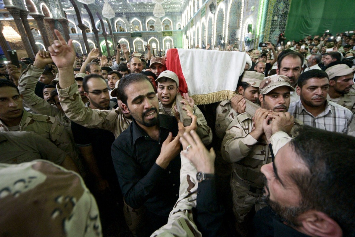 Pogrzeb jednej z ofiar walk w Iraku