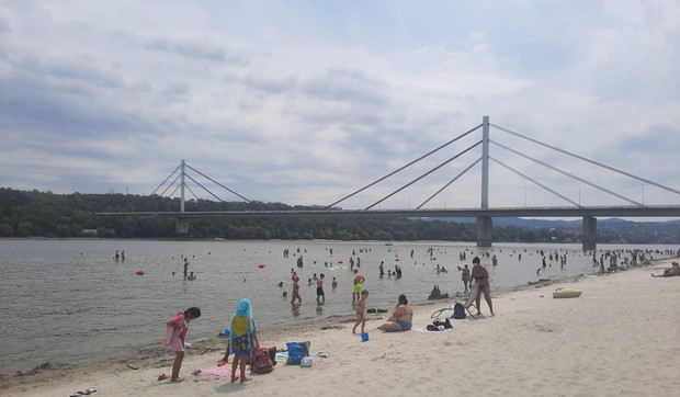 Nizak vodostaj Dunava kod Štranda