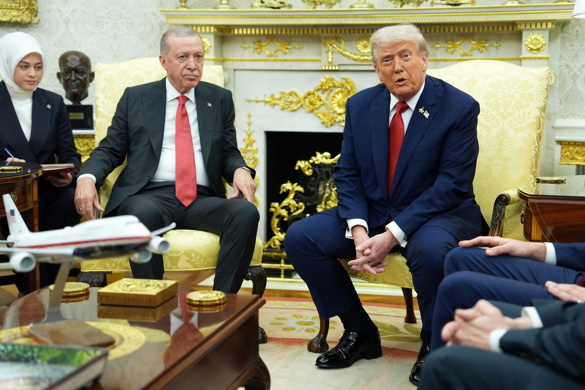 Americký prezident Donlad Trump a turecký prezident Recep Tayyip Erdogan.