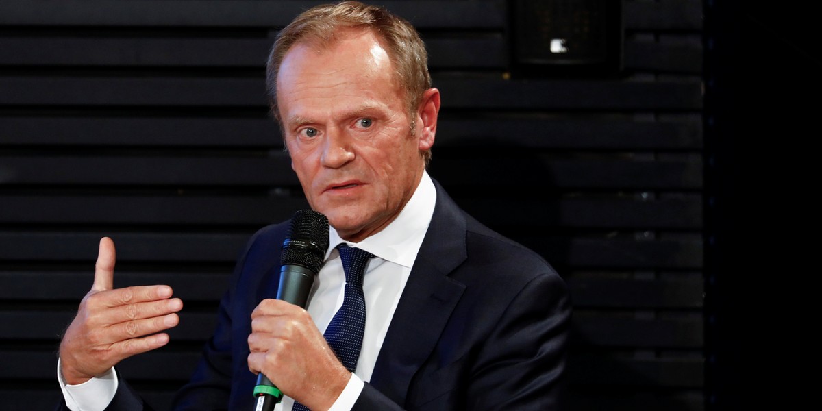 Przewodniczący EPL i były premier Donald Tusk.