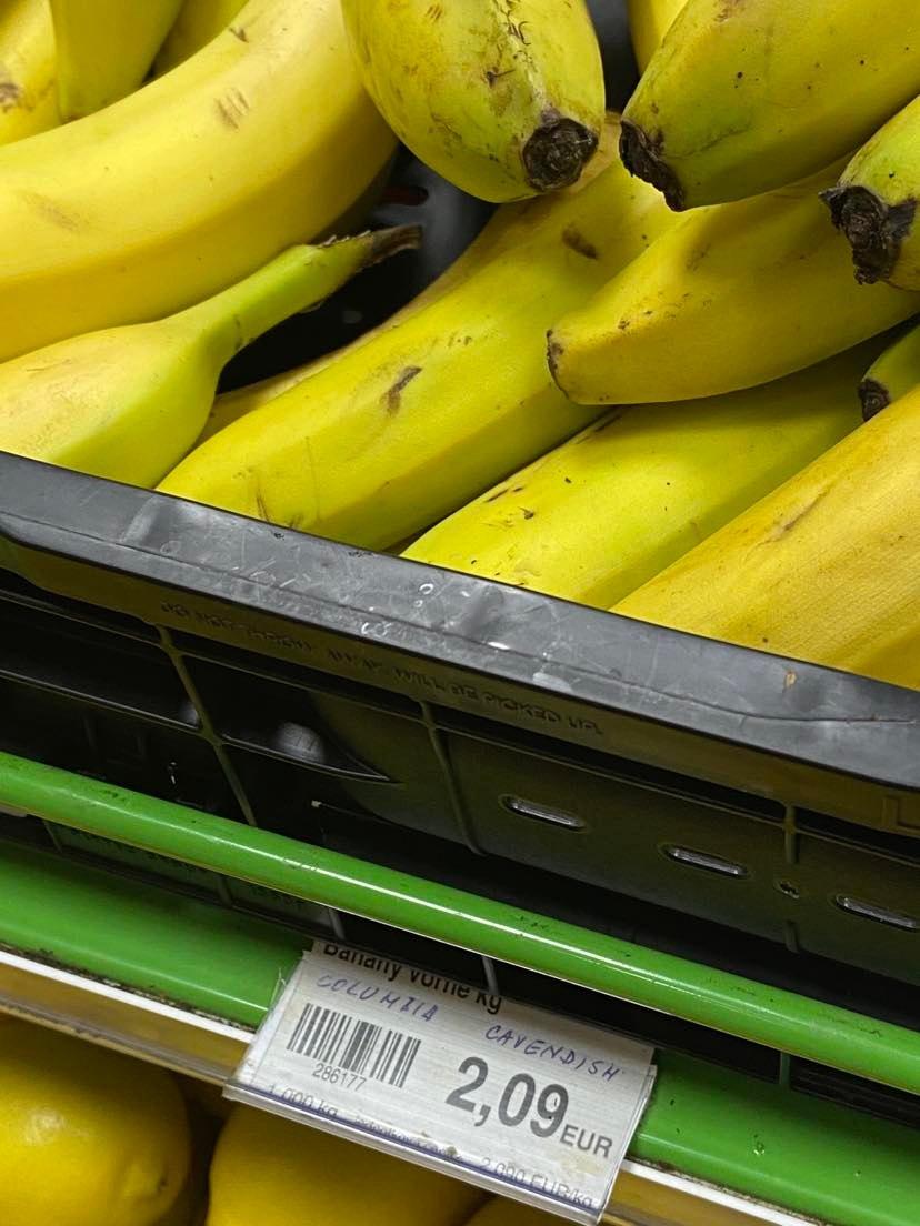 Čitateľku Jarku prekvapila cena banánov. 
