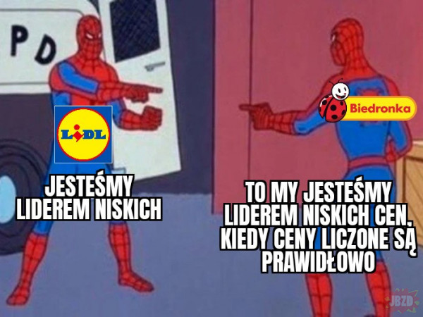 Memy o Biedronce i Lidlu