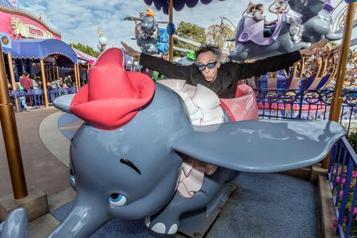Tim Burton Visits Disneyland