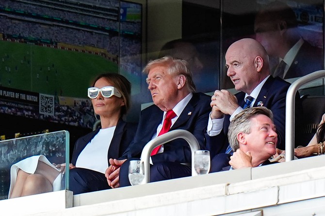 Melanija i Donald Tramp i Đani Infantino sa suprugom