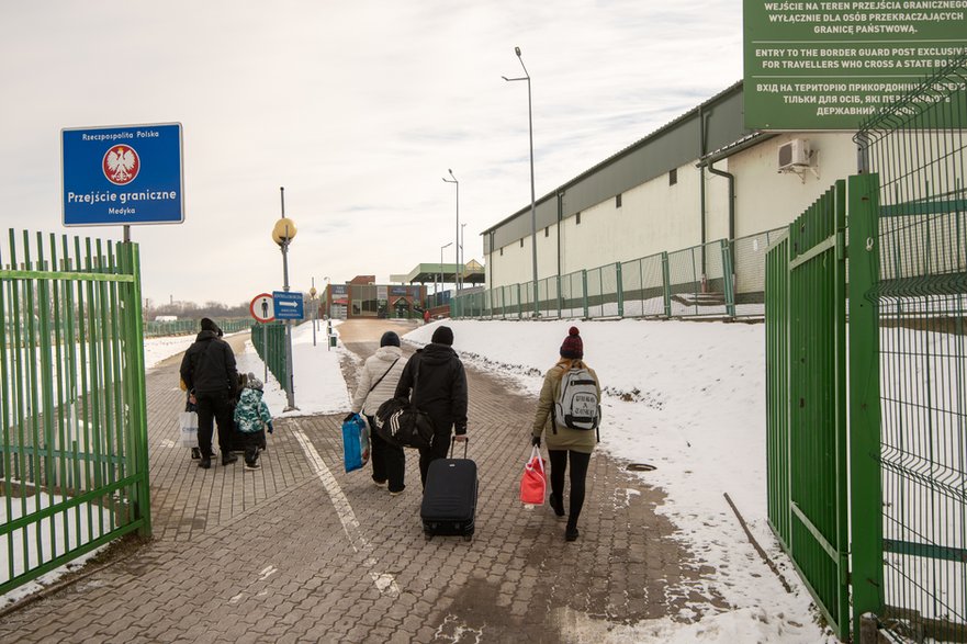 Przejście graniczne w Medyce było świadkiem wielu rozłąk